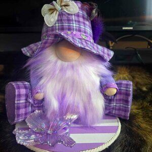 Purple Spring Gnome